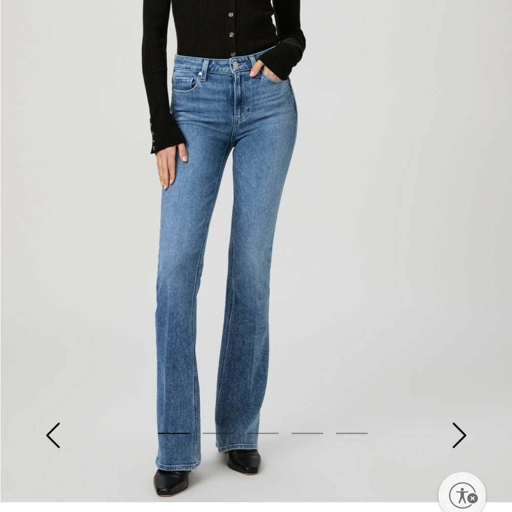 PAIGE High Rise Canyon jeans in Laurel